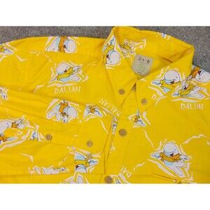 Dalian Shirt Mens XL Yellow Whale "Romantic City